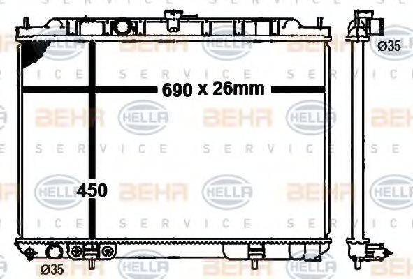 BEHR HELLA SERVICE 8MK 376 790-301