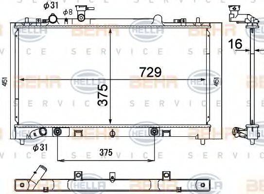BEHR HELLA SERVICE 8MK 376 790-381