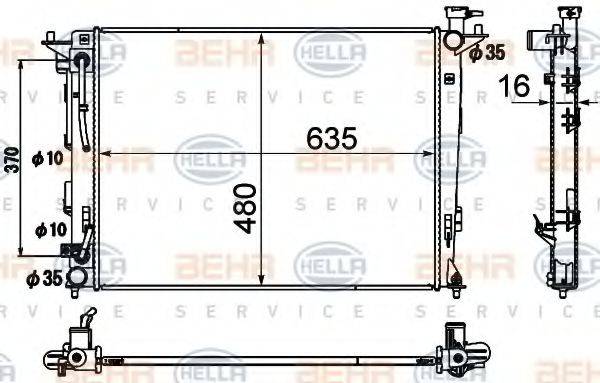 BEHR HELLA SERVICE 8MK 376 790-431