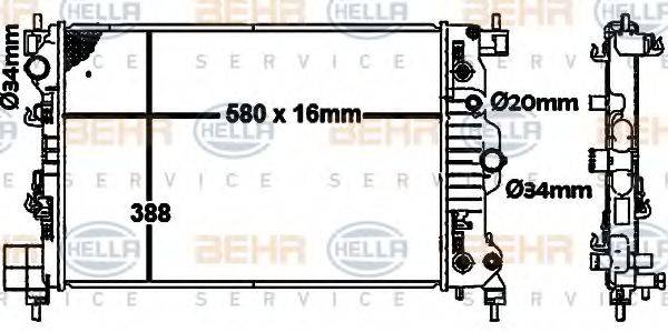 BEHR HELLA SERVICE 8MK 376 792-771