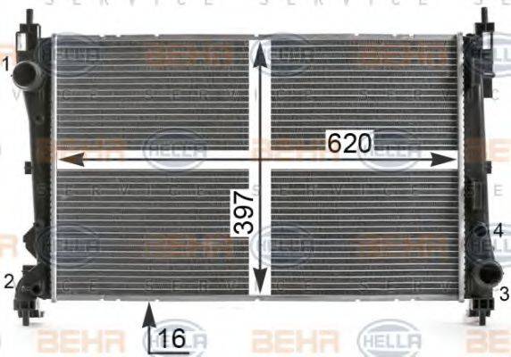 BEHR HELLA SERVICE 8MK 376 900-201