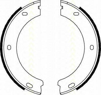 ROULUNDS RUBBER 0630 Комплект гальмівних колодок, стоянкова гальмівна система