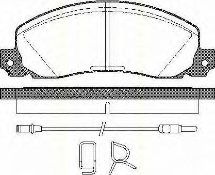 LUCAS ELECTRICAL GDB344 Комплект гальмівних колодок, дискове гальмо