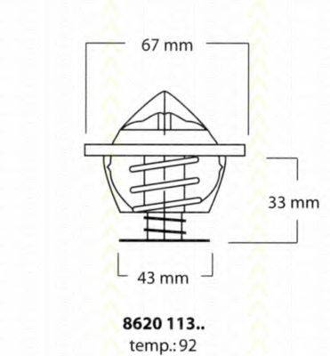 BEHR 2.060.84 Термостат, охолоджуюча рідина