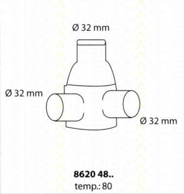 SEAT 4334988 Термостат, охолоджуюча рідина