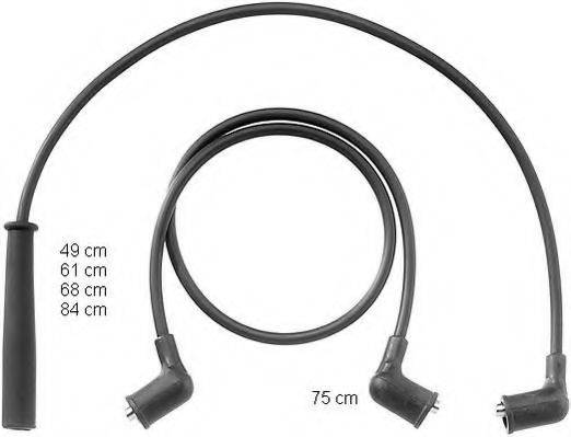 MAZDA 8BGA-18-140 Комплект дротів запалювання
