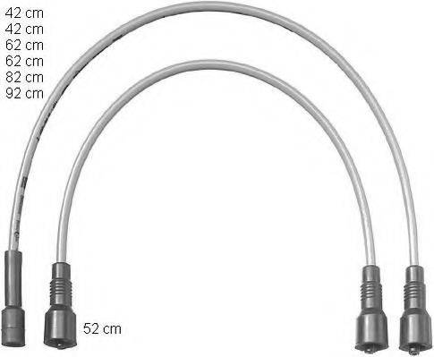 OPEL 16 12 508 Комплект дротів запалювання