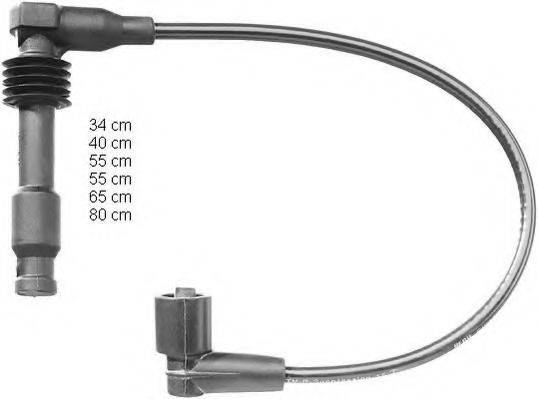 OPEL 16 12 603 Комплект дротів запалювання