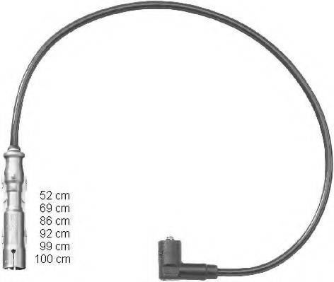 VW 021 905 409 M Комплект дротів запалювання