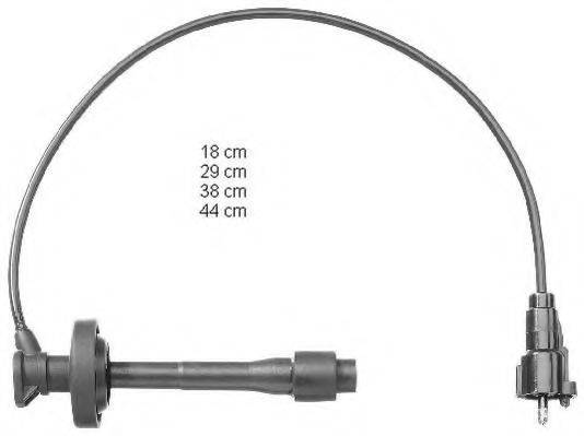 TOYOTA 90919-22393 Комплект дротів запалювання