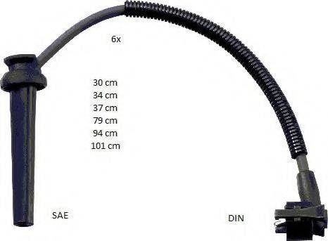 FORD 4046768 Комплект дротів запалювання