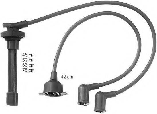 HONDA 32722-PJ5-600 Комплект дротів запалювання