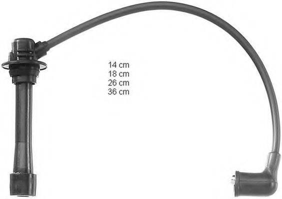 MAZDA B61P-18-140C Комплект дротів запалювання