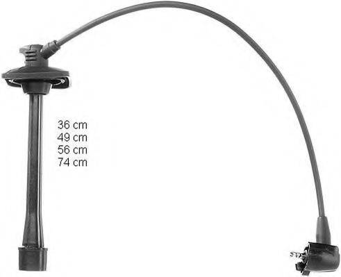 TOYOTA 90919-22370 Комплект дротів запалювання