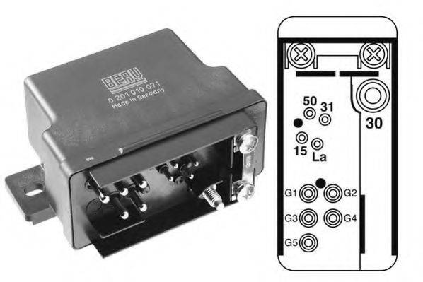 LUCAS ELECTRICAL HDC 117 Блок керування, час розжарювання