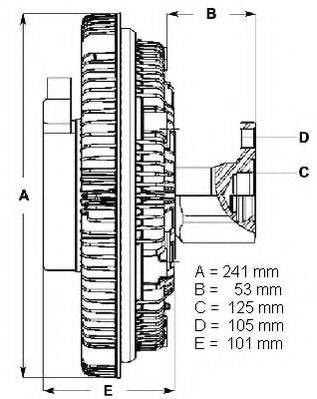 IVECO 41213991 Зчеплення, вентилятор радіатора