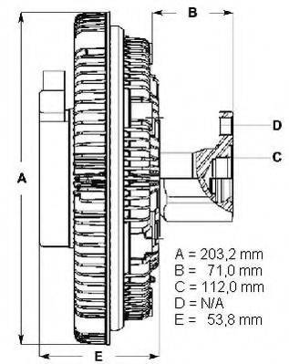 VOLVO 1675036 Зчеплення, вентилятор радіатора