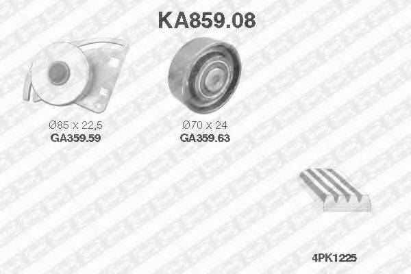 GATES K0148383 Полікліновий ремінний комплект
