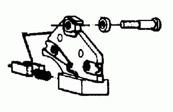 DELCO REMY 801466 Кронштейн, вугільна щітка