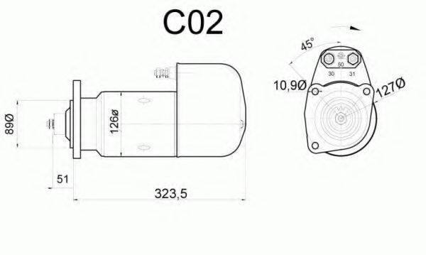 SCHMITZ CARGOBULL 110537 Стартер