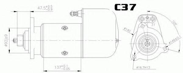 EFEL 22636 Стартер