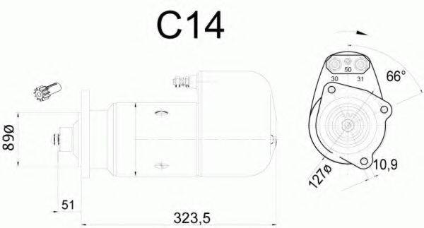 EFEL 22652 Стартер