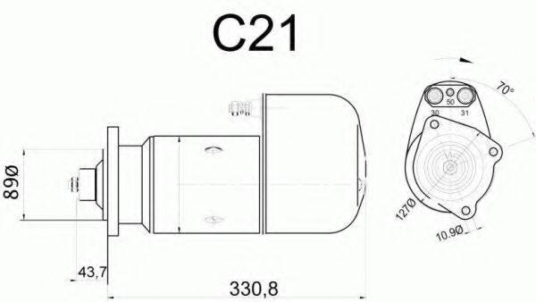 EFEL 22654 Стартер