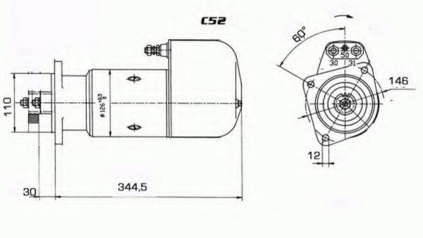 EFEL 22816 Стартер
