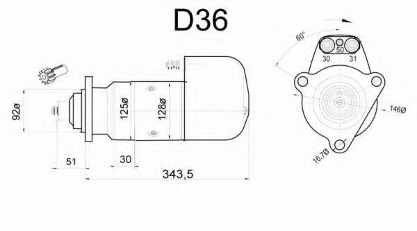 CUMMINS L104 Стартер
