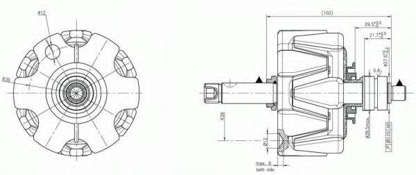 VOLVO 1698180 Ротор, генератор