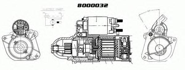 DELCO REMY 8000032 Стартер