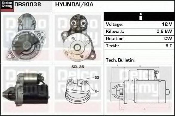 HYUNDAI 36100-26810 Стартер