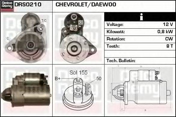 DELCO REMY DRS0210