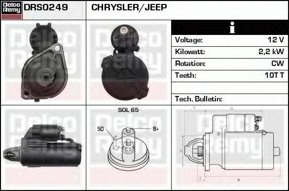 CHRYSLER RX801472AA Стартер