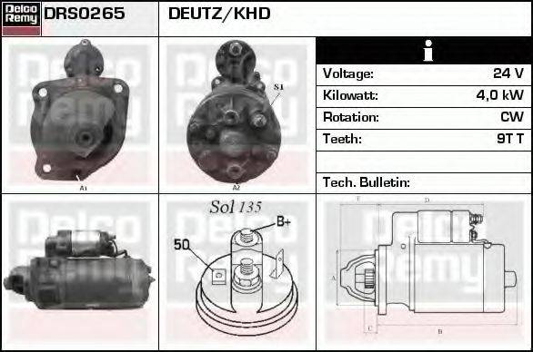 DELCO REMY DRS0265