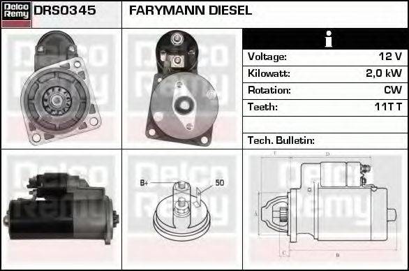FARYMANN DIESEL 5474761 Стартер