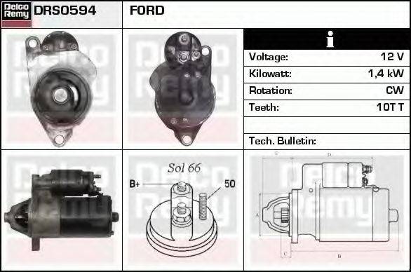 FORD F89Z11002BA Стартер