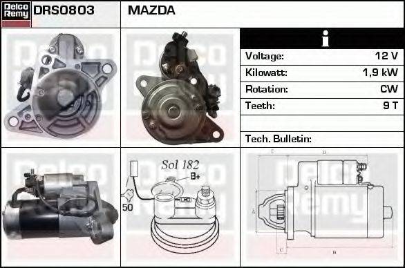 MAZDA R2AH Стартер