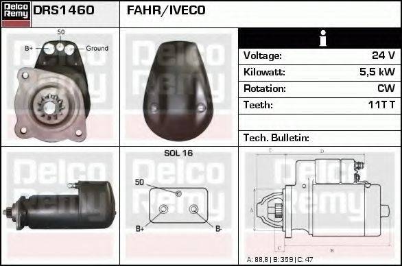 DELCO REMY DRS1460