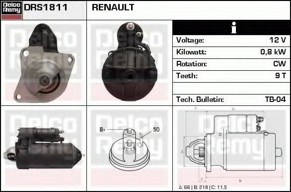 DELCO REMY DRS1811