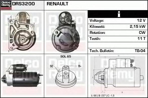 DELCO REMY DRS3200