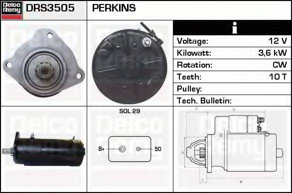 DELCO REMY DRS3505
