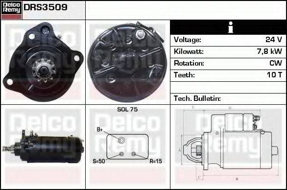 DELCO REMY DRS3509