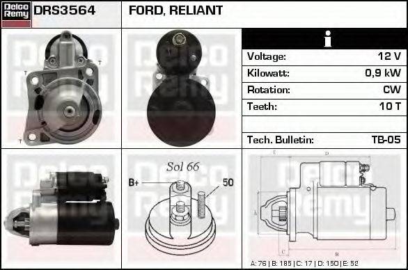 DELCO REMY DRS3564