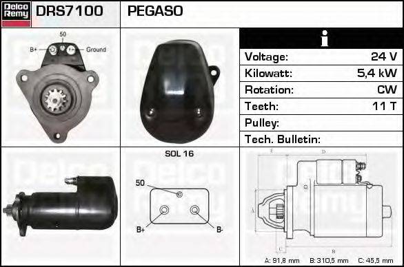 DELCO REMY DRS7100