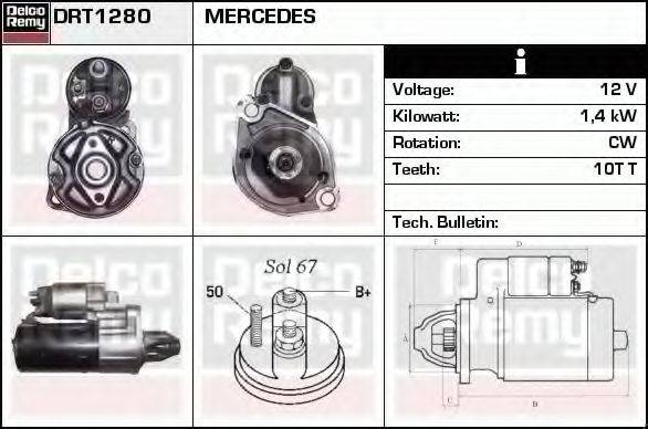 DELCO REMY DRT1280
