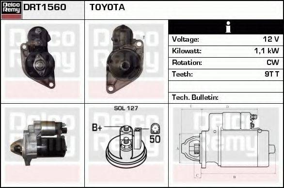 DELCO REMY DRT1560
