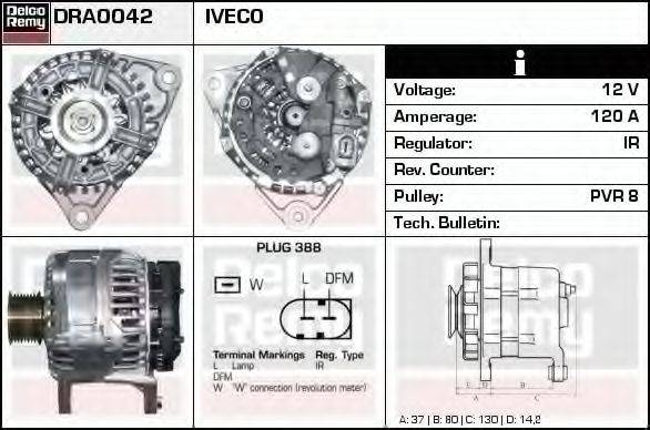IVECO 2855914 Генератор