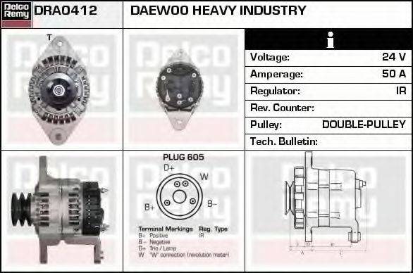 DELCO REMY DRA0412