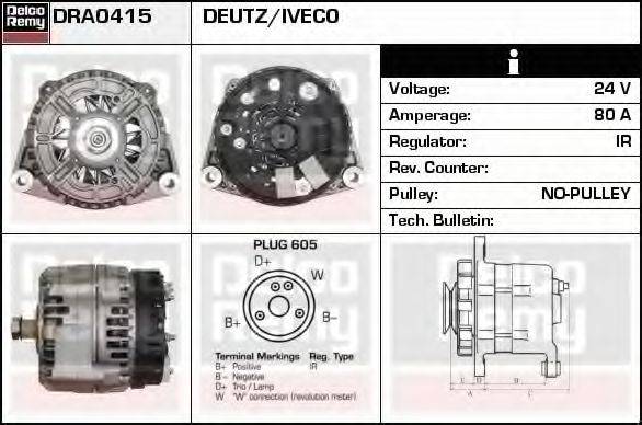 IVECO 8036232 Генератор